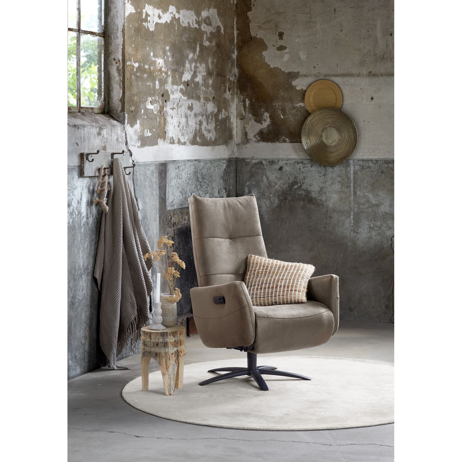 Relaxfauteuil Pianezzo - in donkerbruin microleder Relaxfauteuil Pianezzo - in donkerbruin microleder