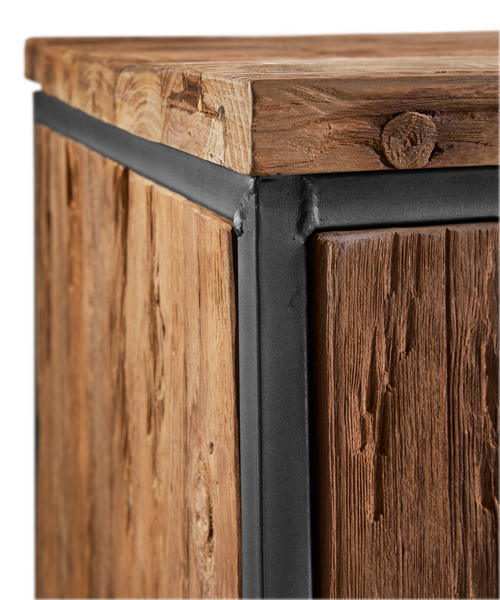 Romaro tv-meubel 4l+ov teak mix rough