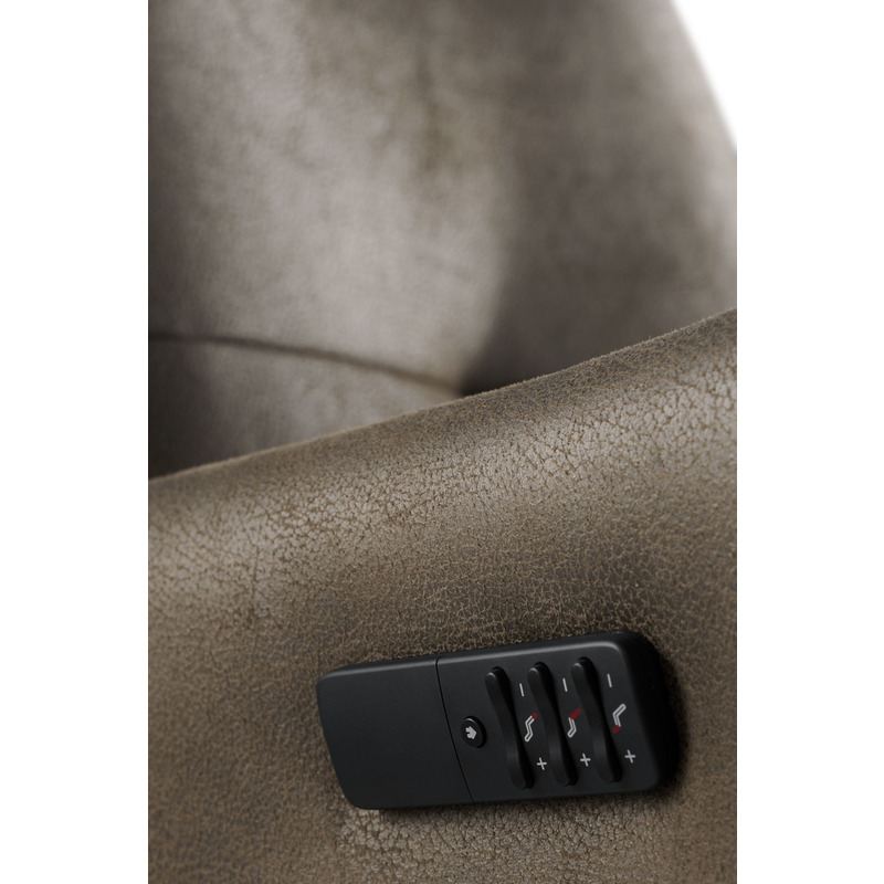 Relaxfauteuil Pianezzo - in donkerbruin microleder Relaxfauteuil Pianezzo - in donkerbruin microleder