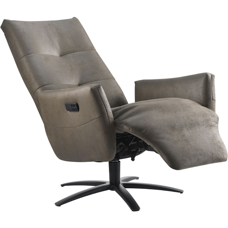 Relaxfauteuil Pianezzo - in donkerbruin microleder Relaxfauteuil Pianezzo - in donkerbruin microleder