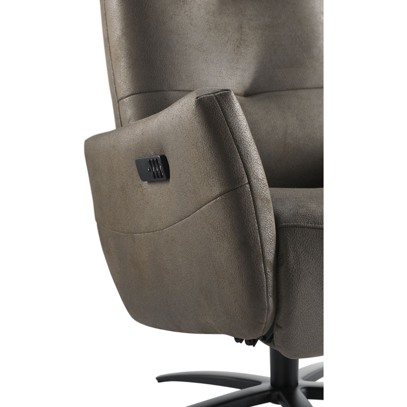 Relaxfauteuil Pianezzo - in donkerbruin microleder Relaxfauteuil Pianezzo - in donkerbruin microleder
