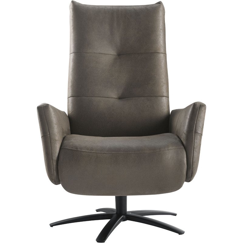 Relaxfauteuil Pianezzo - in donkerbruin microleder Relaxfauteuil Pianezzo - in donkerbruin microleder