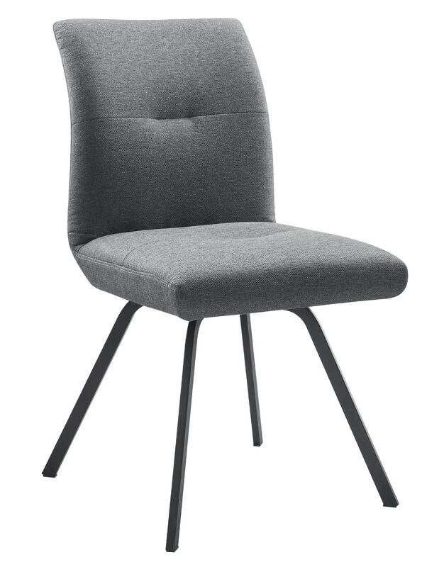 Ambiance eetstoel stof wedge 87-slate