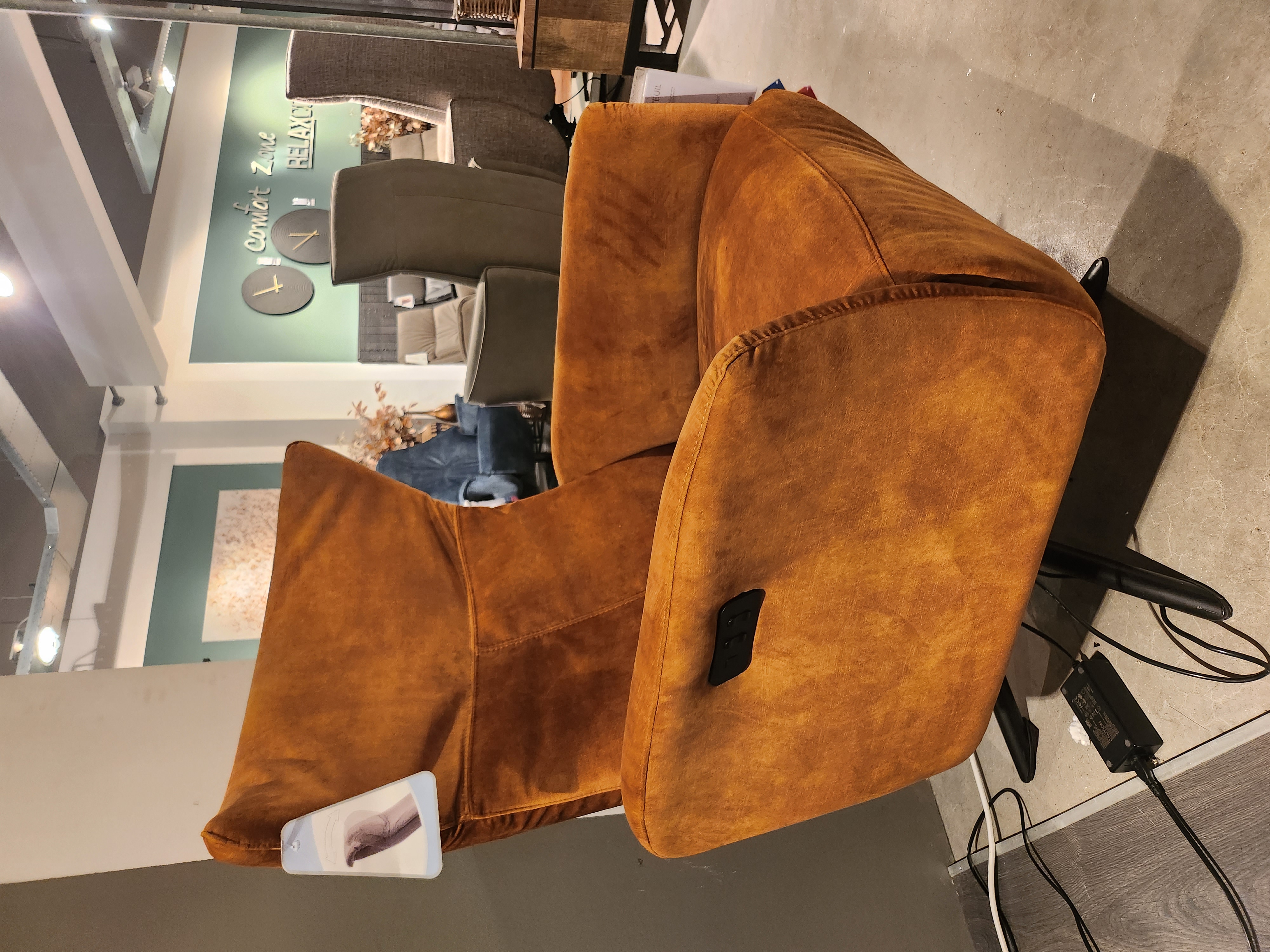 Ivaldi relaxfauteuil stof adore 3155-gold