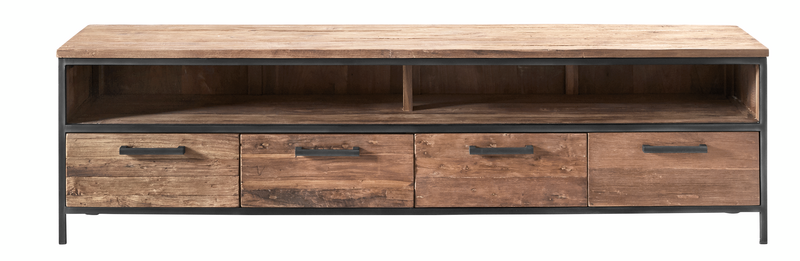 Romaro tv-meubel 4l+ov teak mix rough