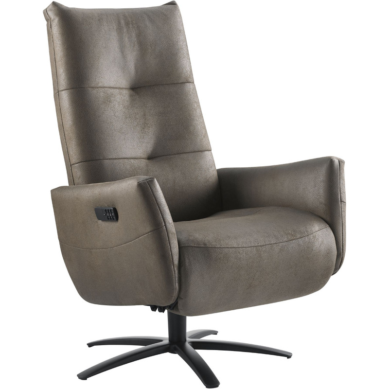 Relaxfauteuil Pianezzo - in donkerbruin microleder Relaxfauteuil Pianezzo - in donkerbruin microleder