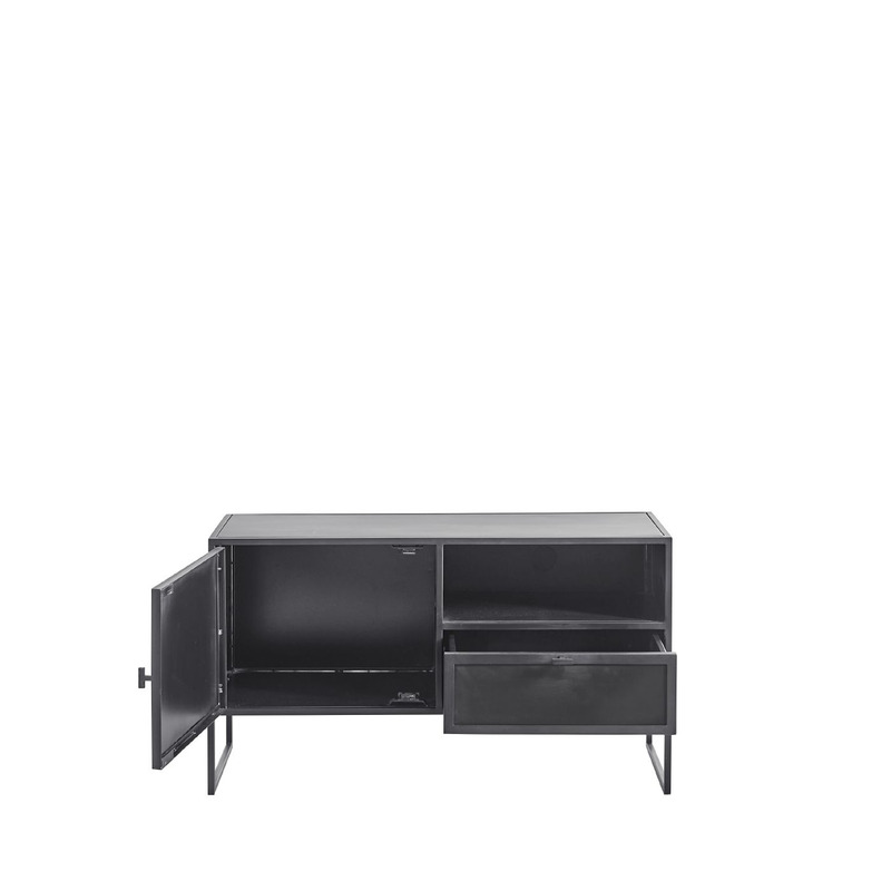 Zwart metalen tv-meubel Orizone - 102 CM Zwart metalen tv-meubel Orizone - 102 CM